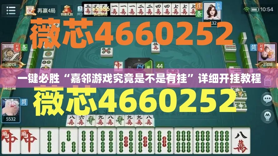 一键必胜“嘉邻游戏究竟是不是有挂”详细开挂教程
