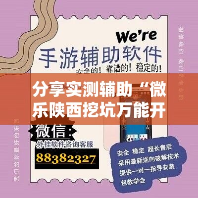 分享实测辅助“微乐陕西挖坑万能开挂神器	”开挂详细教程