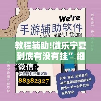 教程辅助!微乐宁夏到底有没有挂”细辅助教程分享