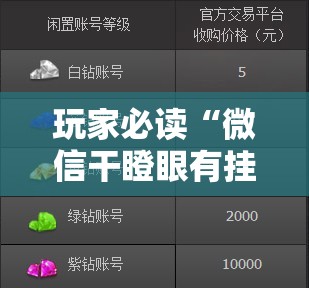 玩家必读“微信干瞪眼有挂吗”详细外挂透视辅助软件教程