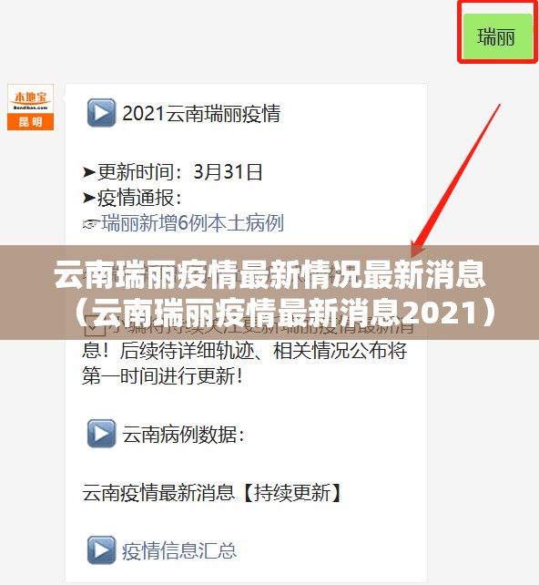 云南瑞丽疫情最新情况最新消息(云南瑞丽疫情最新消息2021) 云南瑞丽疫情最新情况最新消息(云南瑞丽疫情最新消息2021)