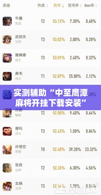 实测辅助“中至鹰潭麻将开挂下载安装”开挂辅助脚本+详细开挂安装教程
