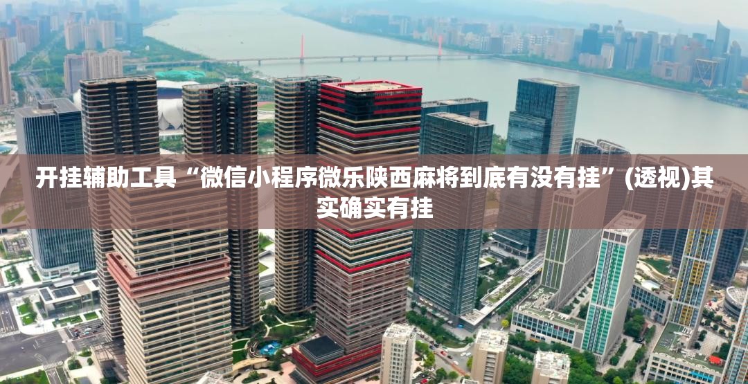 开挂辅助工具“微信小程序微乐陕西麻将到底有没有挂”(透视)其实确实有挂