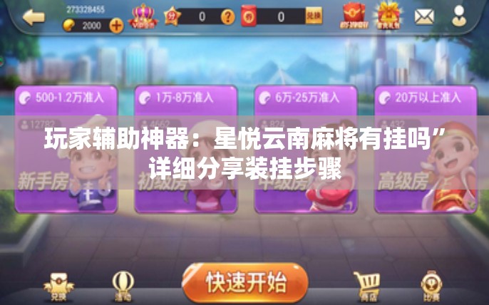 玩家辅助神器：星悦云南麻将有挂吗”详细分享装挂步骤