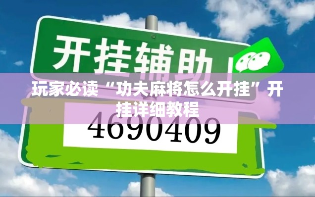 玩家必读“功夫麻将怎么开挂”开挂详细教程