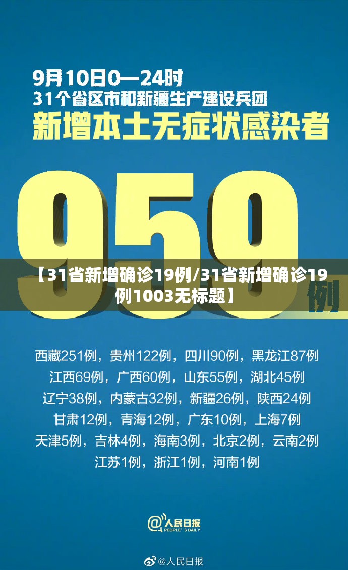 【31省新增确诊19例/31省新增确诊19例1003无标题】