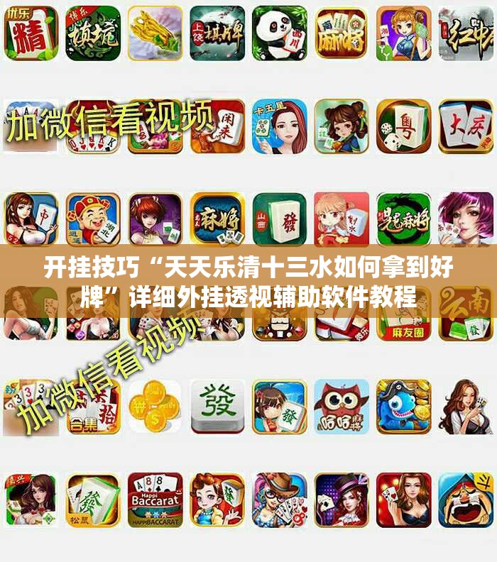 开挂技巧“天天乐清十三水如何拿到好牌”详细外挂透视辅助软件教程