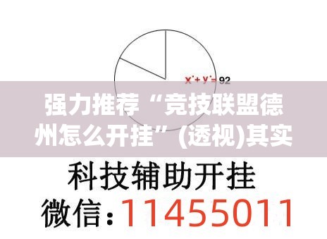 强力推荐“竞技联盟德州怎么开挂	”(透视)其实确实有挂
