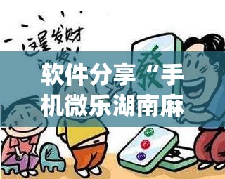 软件分享“手机微乐湖南麻将怎么开挂(透视)	”开挂辅助脚本+详细开挂安装教程