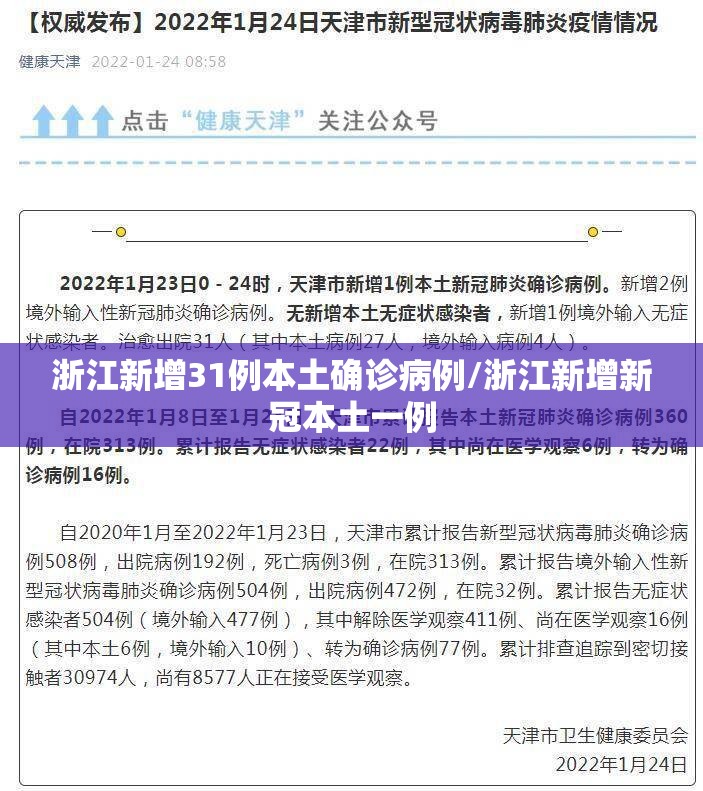 浙江新增31例本土确诊病例/浙江新增新冠本土一例 浙江新增31例本土确诊病例/浙江新增新冠本土一例