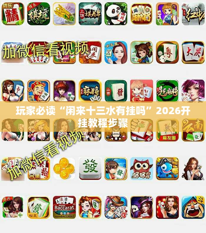 玩家必读“闲来十三水有挂吗”2026开挂教程步骤