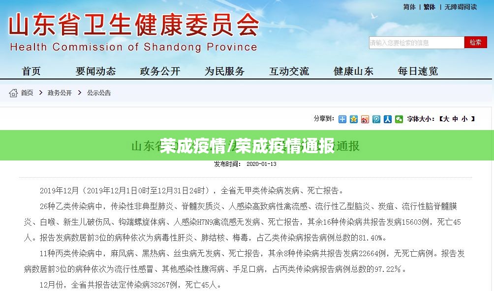 荣成疫情/荣成疫情通报 荣成疫情/荣成疫情通报