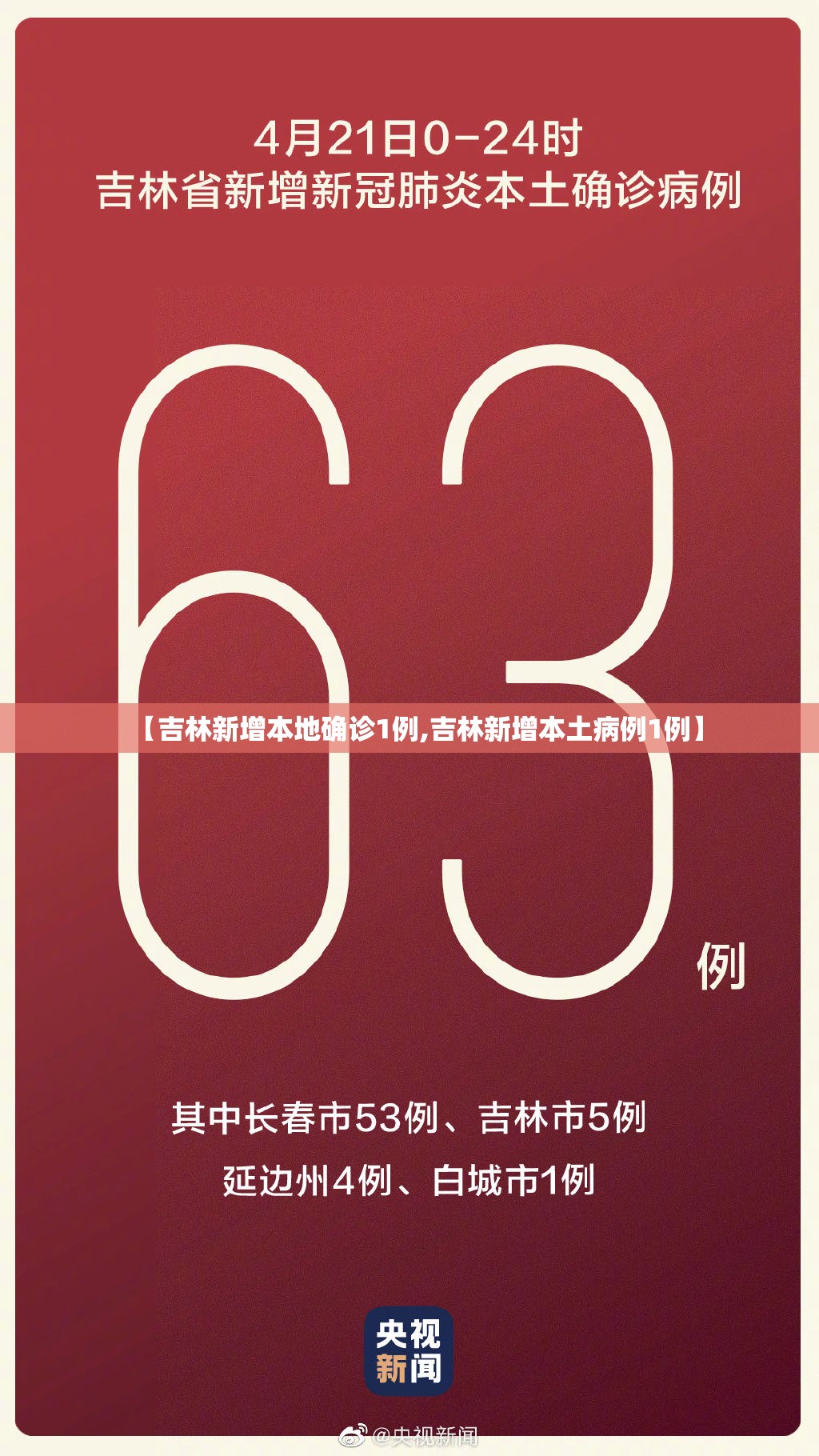 【吉林新增本地确诊1例,吉林新增本土病例1例】 【吉林新增本地确诊1例,吉林新增本土病例1例】