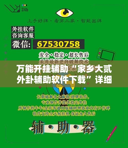 万能开挂辅助“家乡大贰外卦辅助软件下载”详细外挂透视辅助软件教程