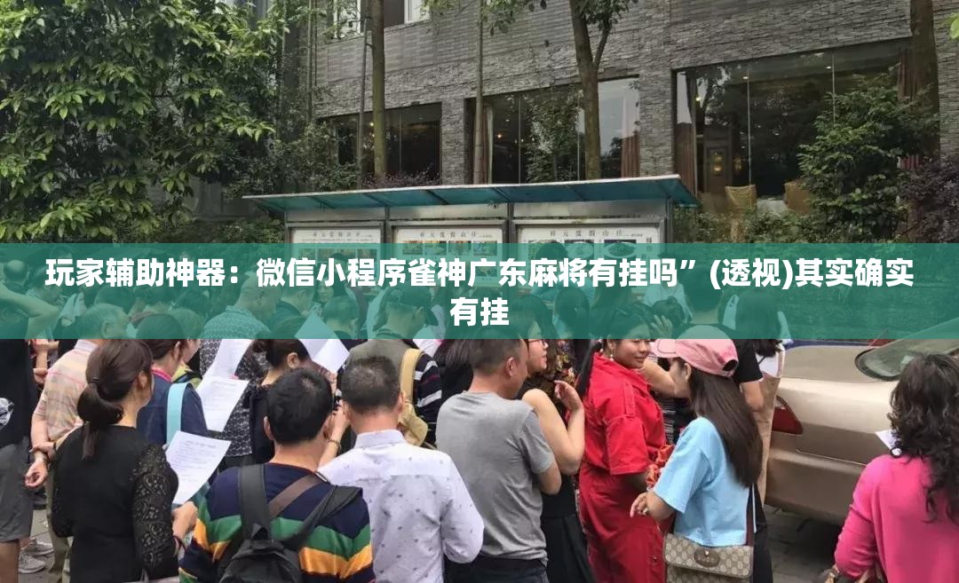 玩家辅助神器：微信小程序雀神广东麻将有挂吗”(透视)其实确实有挂