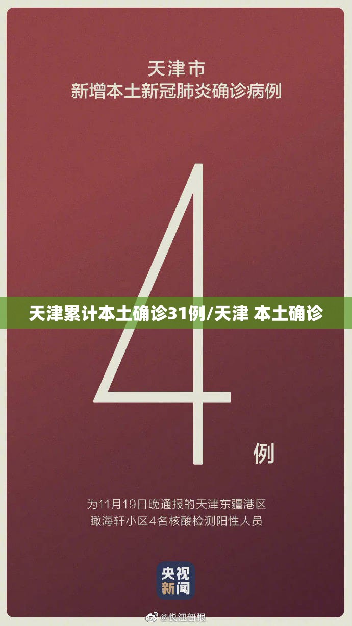 天津累计本土确诊31例/天津 本土确诊 天津累计本土确诊31例/天津 本土确诊