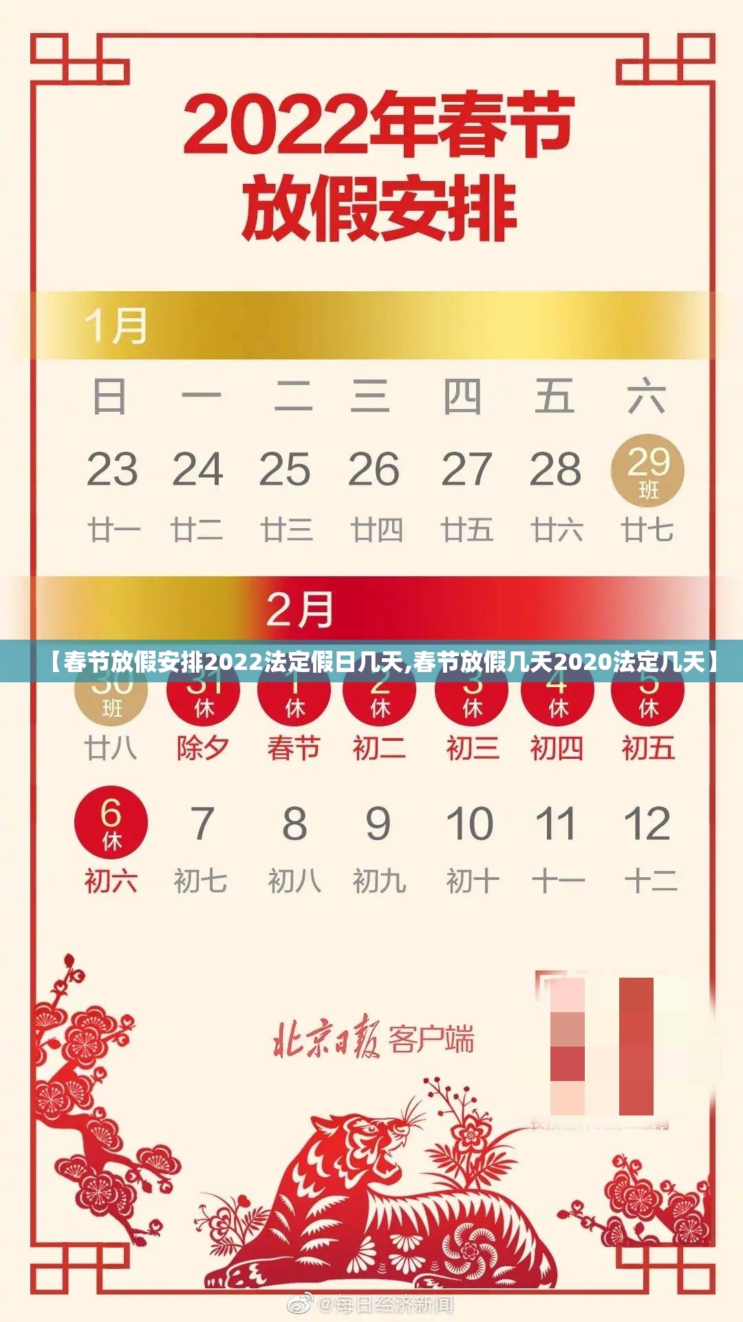 【春节放假安排2022法定假日几天,春节放假几天2020法定几天】