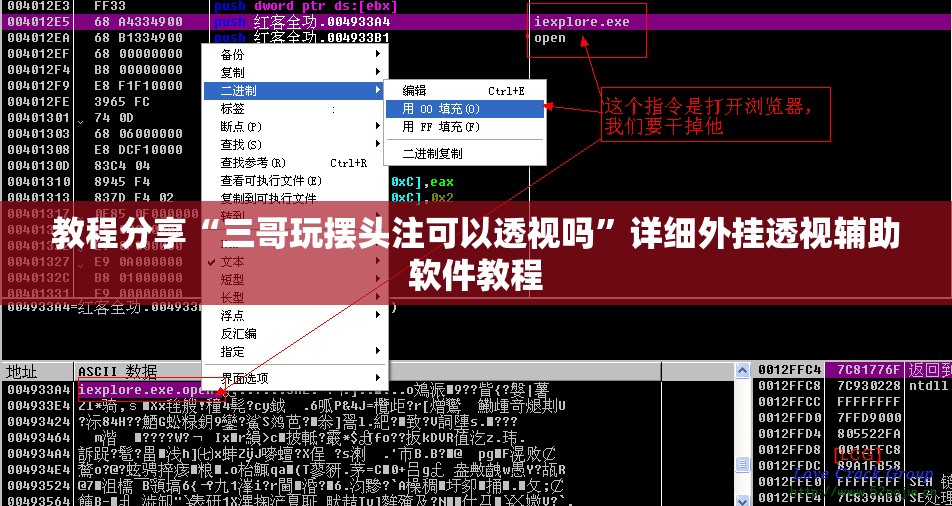 教程分享“三哥玩摆头注可以透视吗”详细外挂透视辅助软件教程