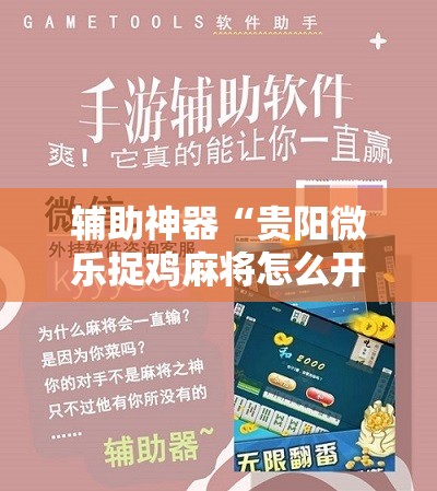 辅助神器“贵阳微乐捉鸡麻将怎么开挂”详细开挂教程