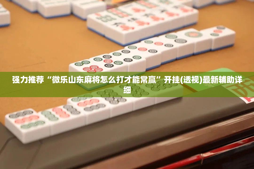 强力推荐“微乐山东麻将怎么打才能常赢”开挂(透视)最新辅助详细