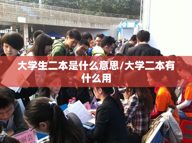 大学生二本是什么意思/大学二本有什么用