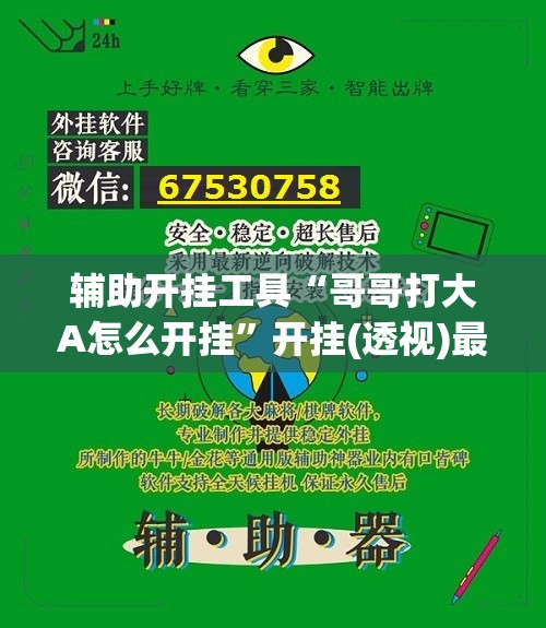 辅助开挂工具“哥哥打大A怎么开挂”开挂(透视)最新辅助详细