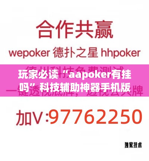 玩家必读“aapoker有挂吗	”科技辅助神器手机版
