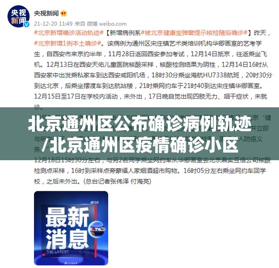 北京通州区公布确诊病例轨迹/北京通州区疫情确诊小区