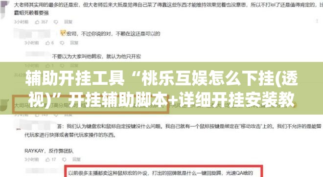 辅助开挂工具“桃乐互娱怎么下挂(透视)”开挂辅助脚本+详细开挂安装教程