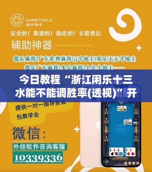 今日教程“浙江闲乐十三水能不能调胜率(透视)”开挂辅助脚本+详细开挂安装教程