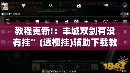 教程更新!：丰城双剑有没有挂”(透视挂)辅助下载教程