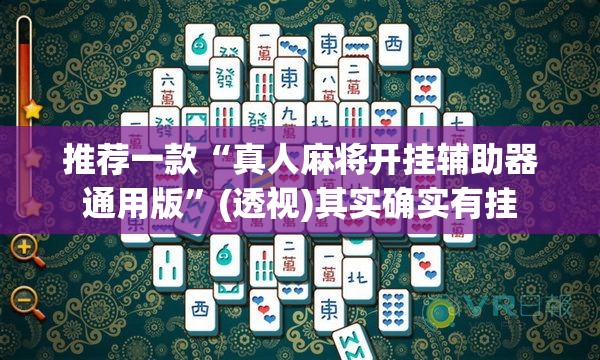 推荐一款“真人麻将开挂辅助器通用版	”(透视)其实确实有挂