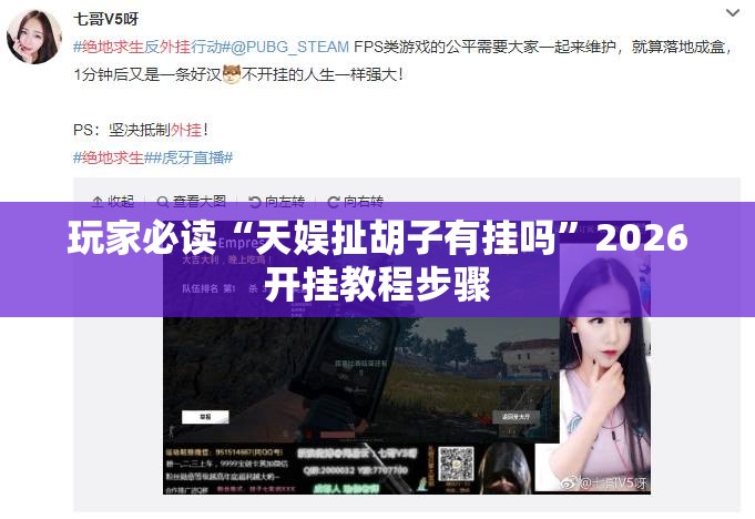 玩家必读“天娱扯胡子有挂吗”2026开挂教程步骤