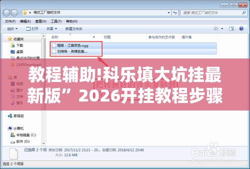 教程辅助!科乐填大坑挂最新版”2026开挂教程步骤