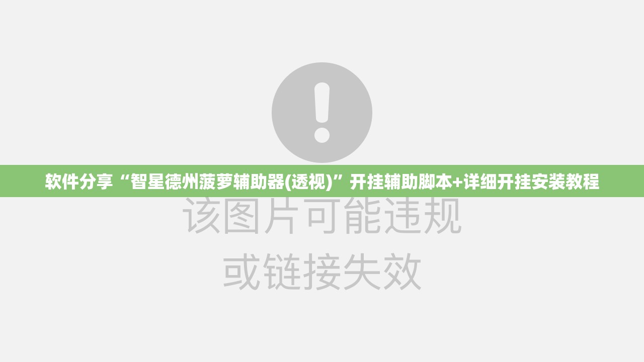 软件分享“智星德州菠萝辅助器(透视)”开挂辅助脚本+详细开挂安装教程