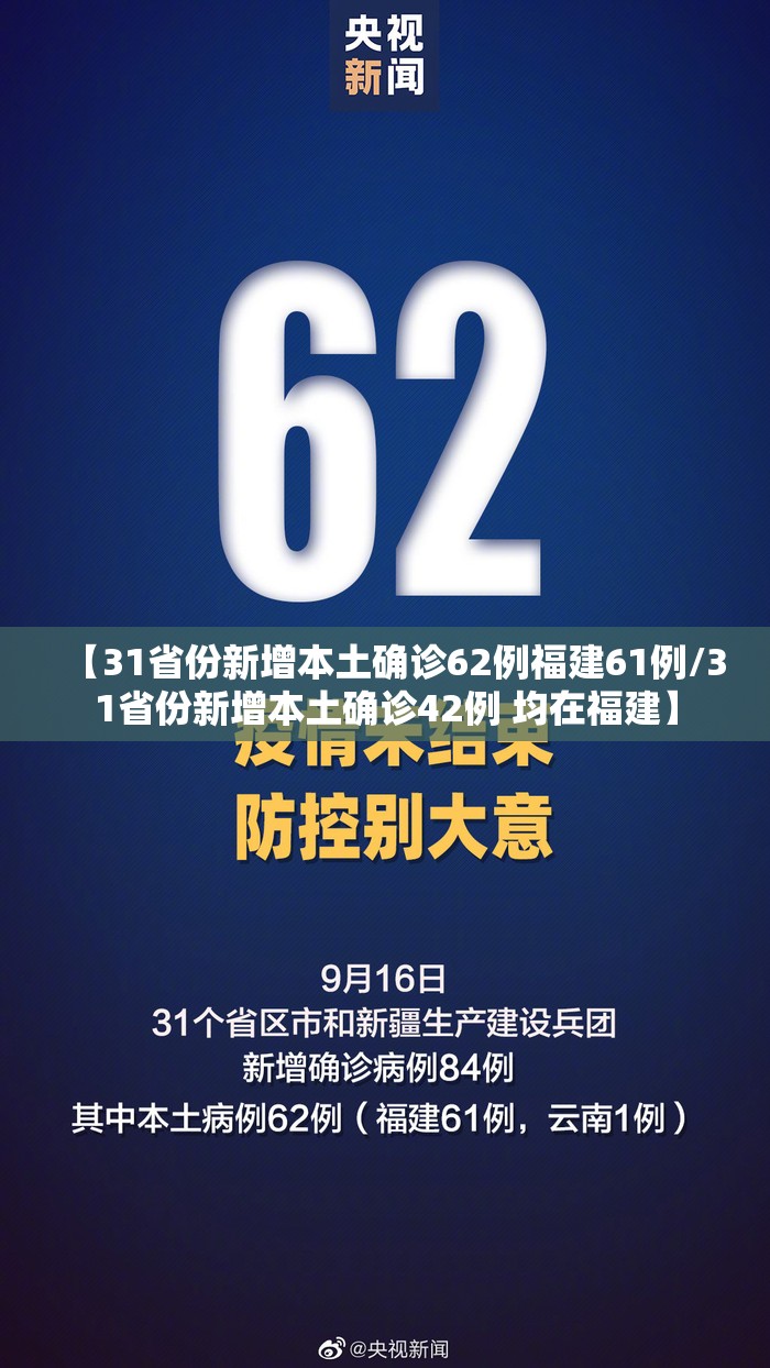 【31省份新增本土确诊62例福建61例/31省份新增本土确诊42例 均在福建】