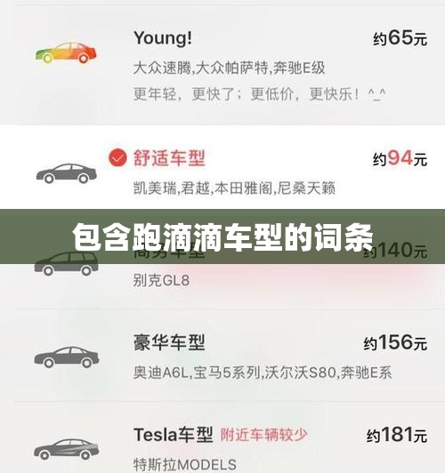 包含跑滴滴车型的词条 包含跑滴滴车型的词条