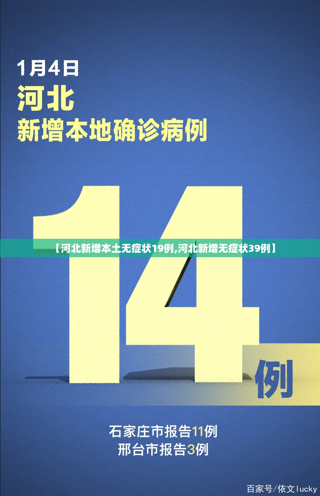 【河北新增本土无症状19例,河北新增无症状39例】 【河北新增本土无症状19例,河北新增无症状39例】