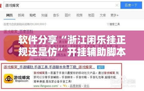 软件分享“浙江闲乐挂正规还是仿”开挂辅助脚本+详细开挂安装教程