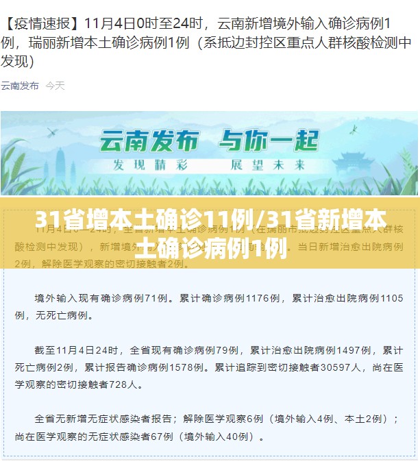 31省增本土确诊11例/31省新增本土确诊病例1例 31省增本土确诊11例/31省新增本土确诊病例1例
