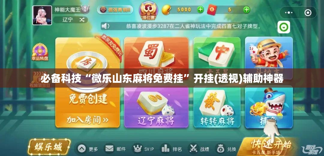 必备科技“微乐山东麻将免费挂”开挂(透视)辅助神器