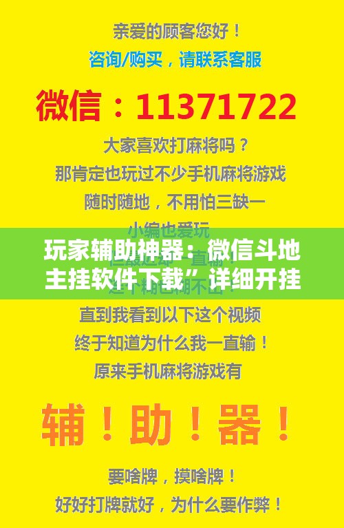 玩家辅助神器：微信斗地主挂软件下载	”详细开挂教程