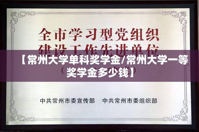 【常州大学单科奖学金/常州大学一等奖学金多少钱】 【常州大学单科奖学金/常州大学一等奖学金多少钱】