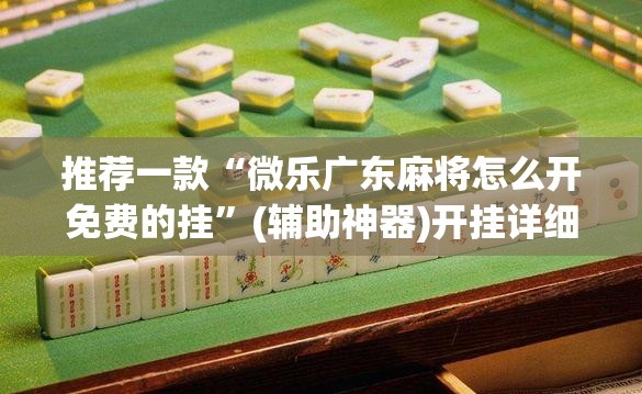推荐一款“微乐广东麻将怎么开免费的挂	”(辅助神器)开挂详细教程