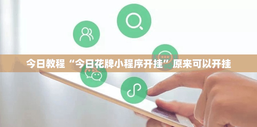 今日教程“今日花牌小程序开挂”原来可以开挂