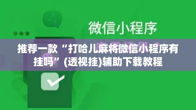 推荐一款“打哈儿麻将微信小程序有挂吗”(透视挂)辅助下载教程