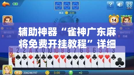辅助神器“雀神广东麻将免费开挂教程”详细分享装挂步骤