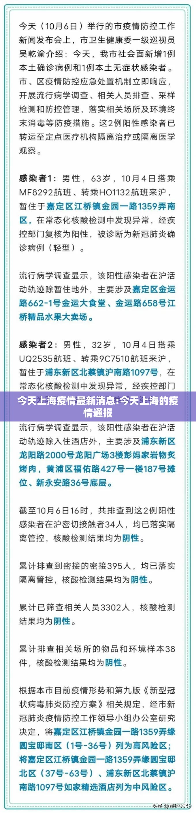 今天上海疫情最新消息:今天上海的疫情通报 今天上海疫情最新消息:今天上海的疫情通报