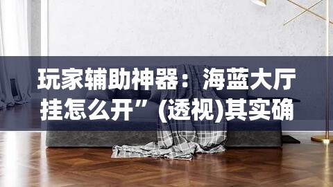 玩家辅助神器：海蓝大厅挂怎么开	”(透视)其实确实有挂