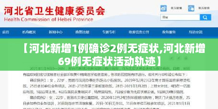 【河北新增1例确诊2例无症状,河北新增69例无症状活动轨迹】 【河北新增1例确诊2例无症状,河北新增69例无症状活动轨迹】